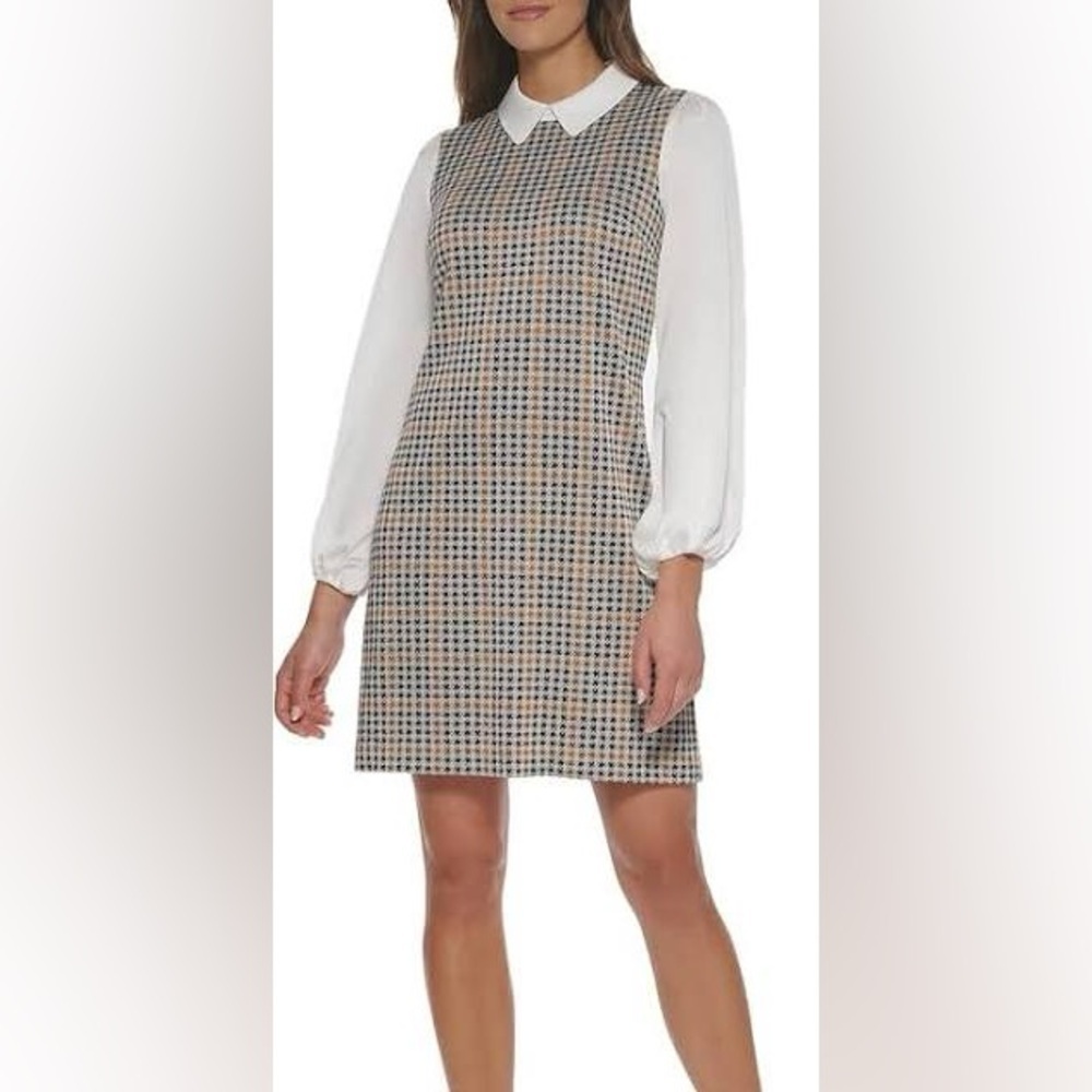 Tommy Hilfiger Women's Peter Pan Collar A-line Dress